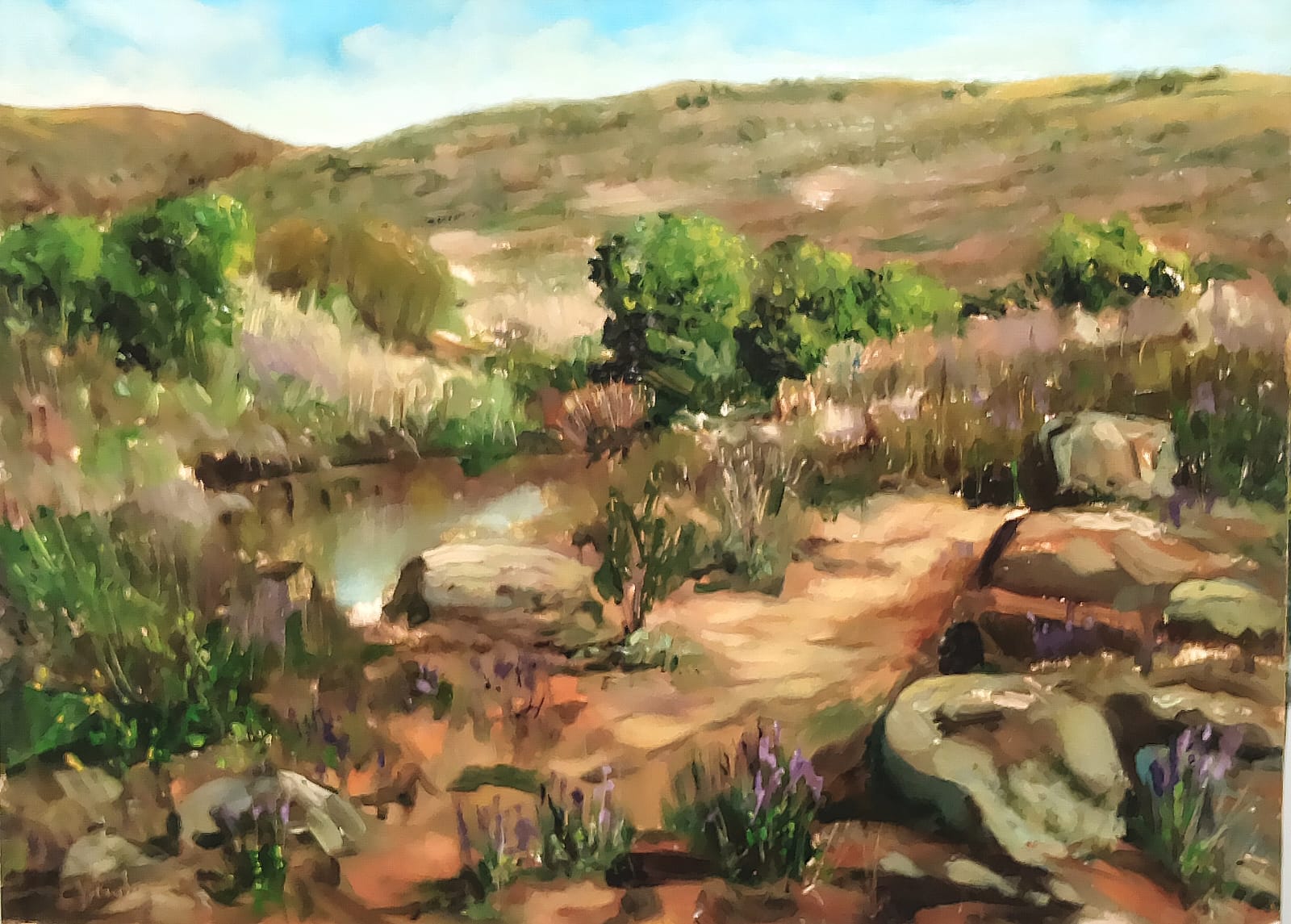 Paisaje Óleo Tablex 23cm x 32cm