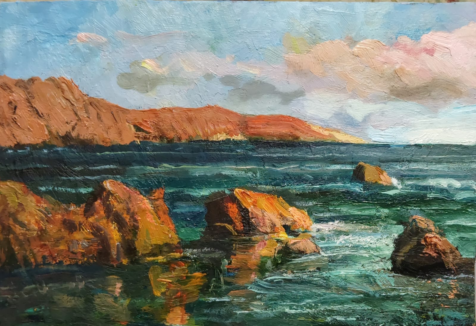 Marina Óleo Tablex 15cm x 21cm