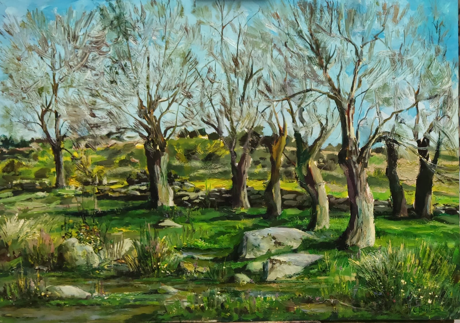 Paisaje Óleo Tablex 30cm x 50cm