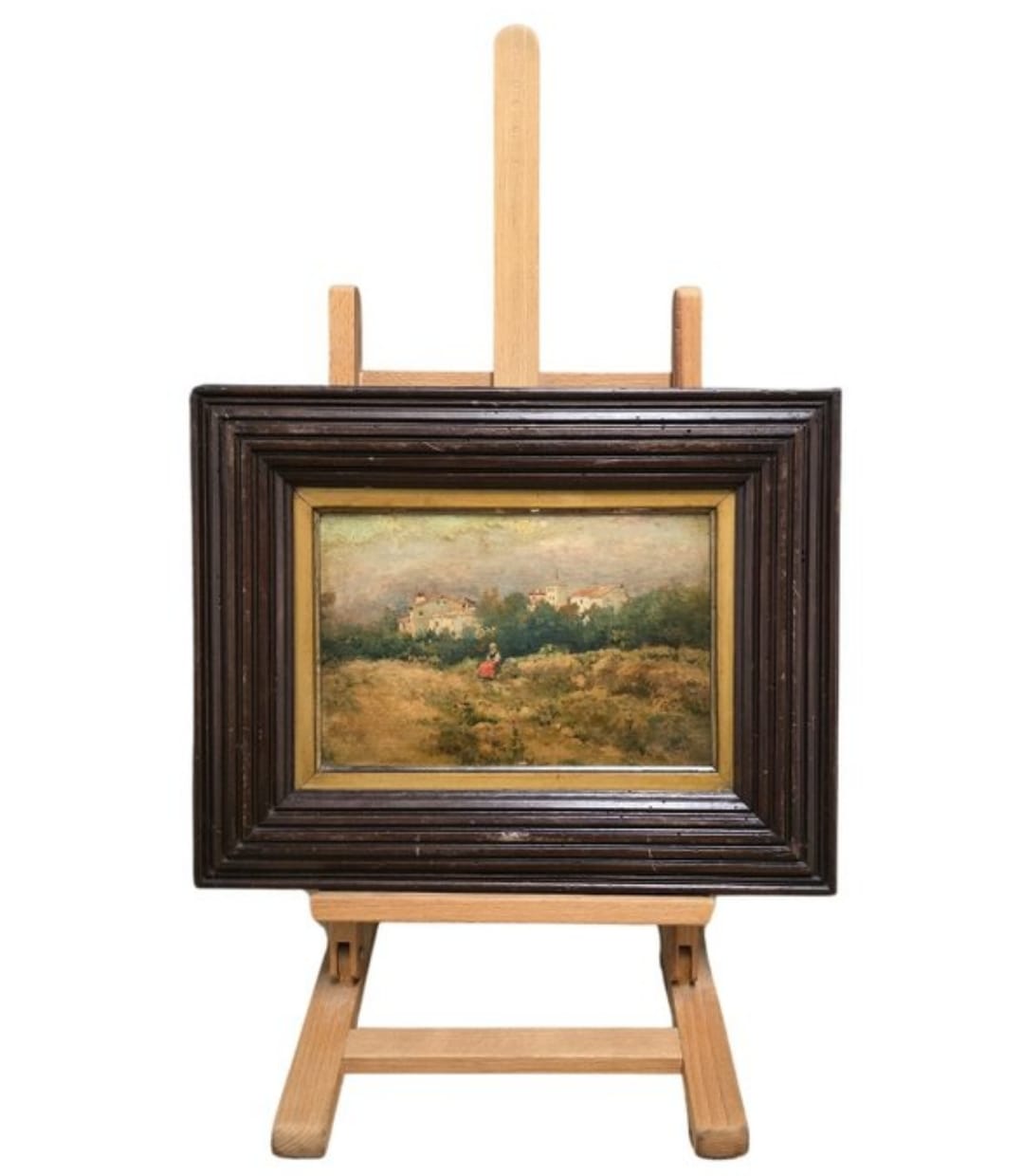 MARTÍN RICO Y ORTEGA Óleo Sobre Tabla Enmarcado s.XIX 35cm x 44,5cm