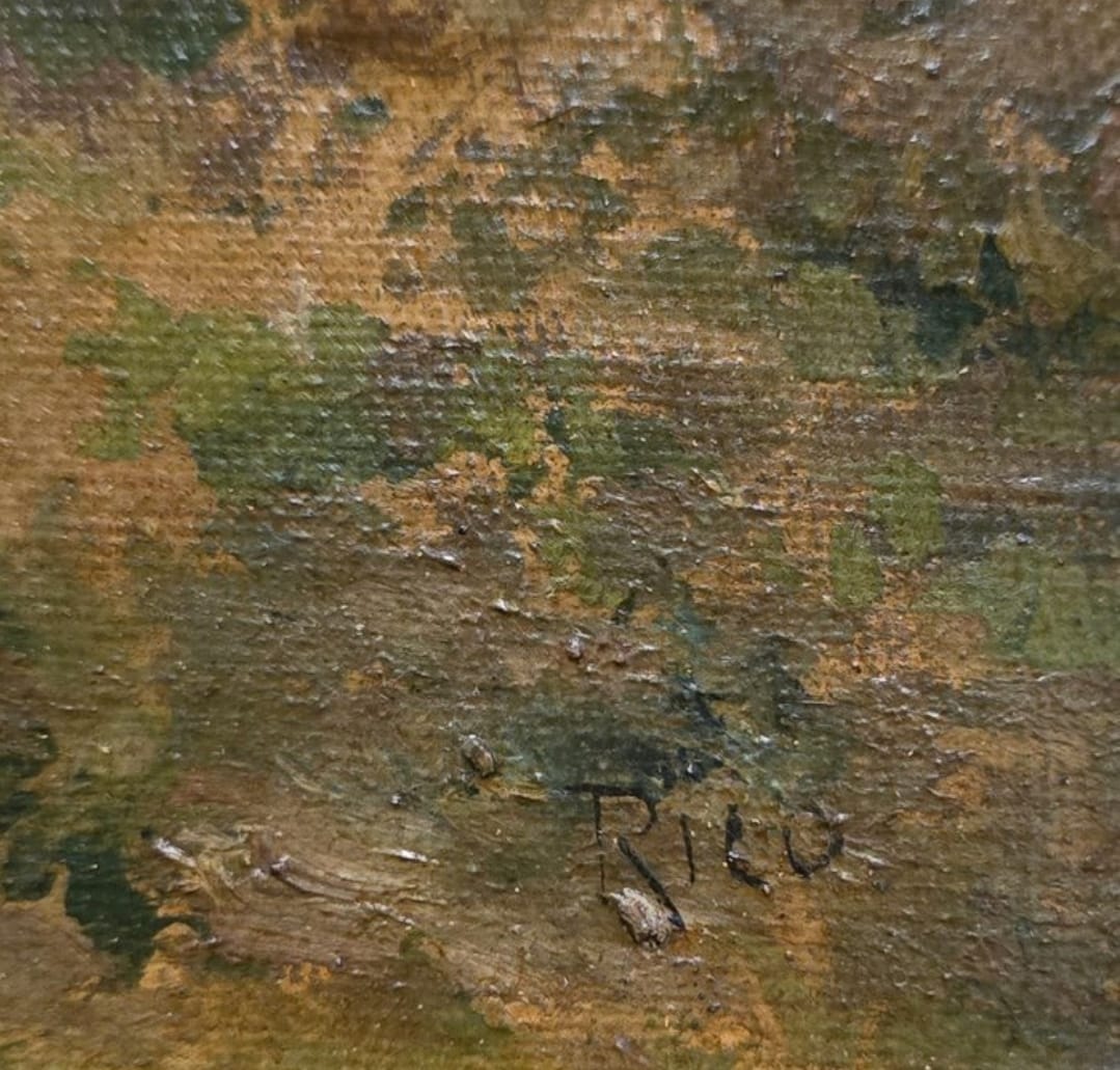 MARTÍN RICO Y ORTEGA Óleo Sobre Tabla Enmarcado s.XIX 35cm x 44,5cm