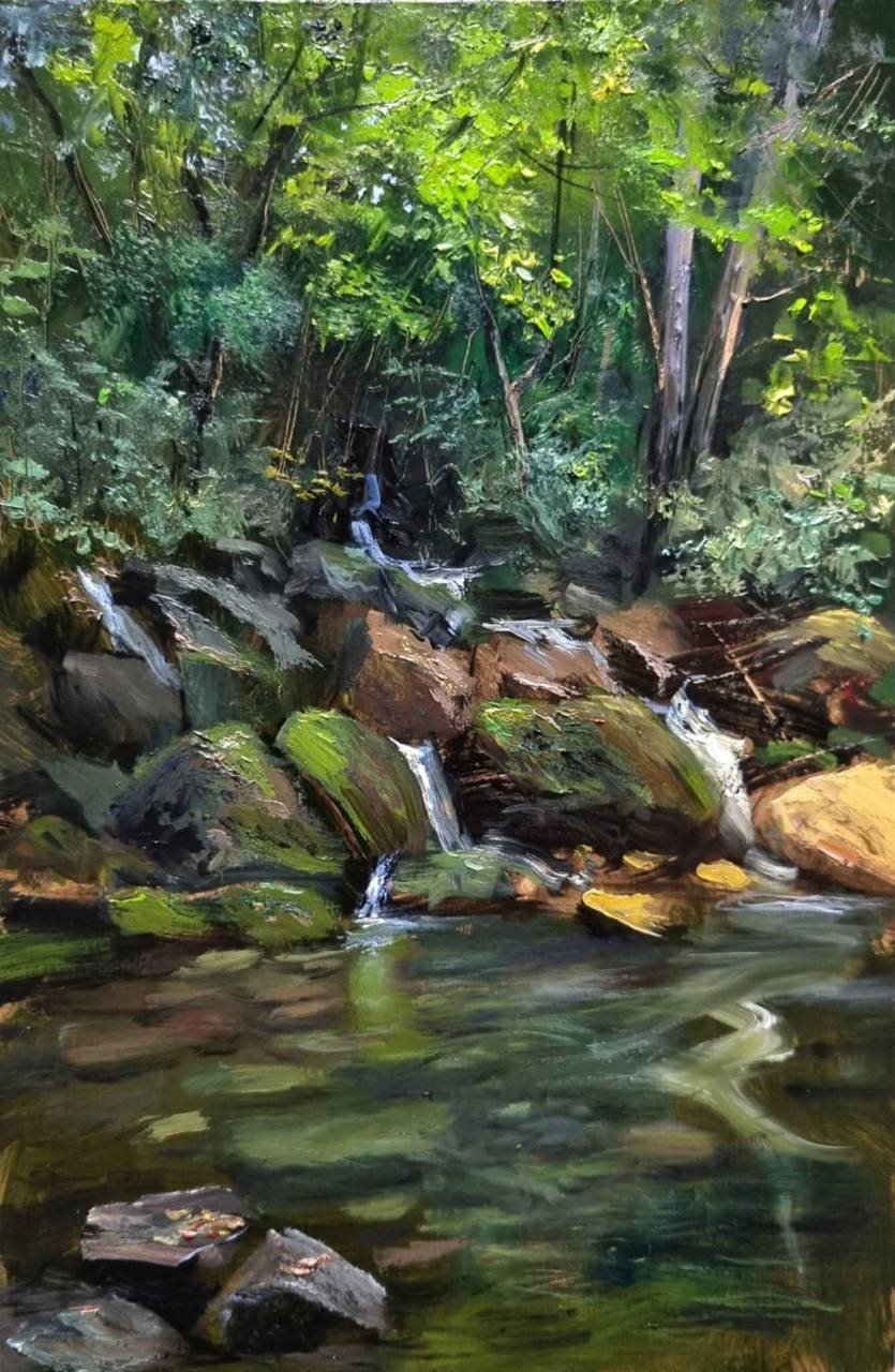 Paisaje Óleo Tablex 20cm x 30cm