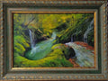 Paisaje Óleo Tablex 25cm x 35cm Marco Incluido